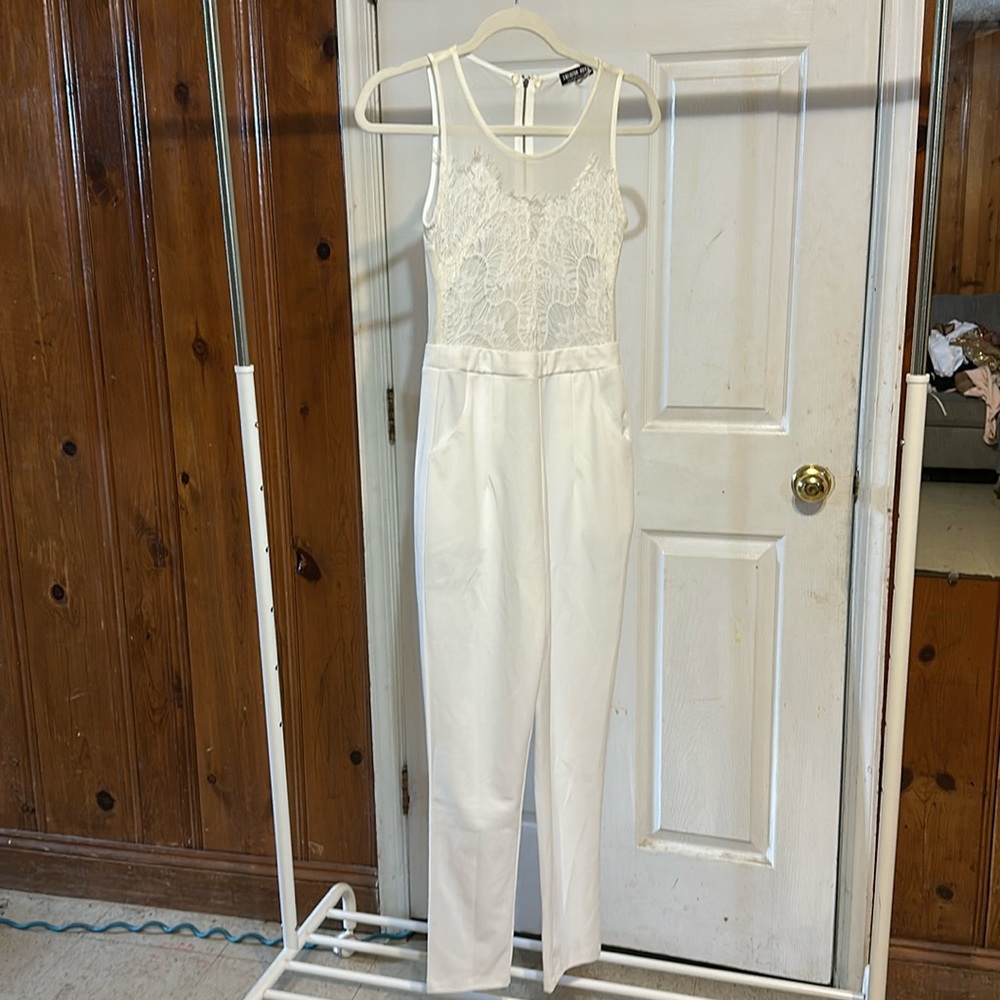 White Bridal Jumpsuit